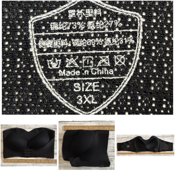 Shapshe Women’s Black Convertible Front Fastening Push-Up Bra (Size 3XL) - Picture 7 of 8